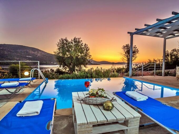 Seafront Villa Lefkada Greece. Lefkas Real Estate, Lefkada Ionio Greece Homes, Buy House in Greek Islands