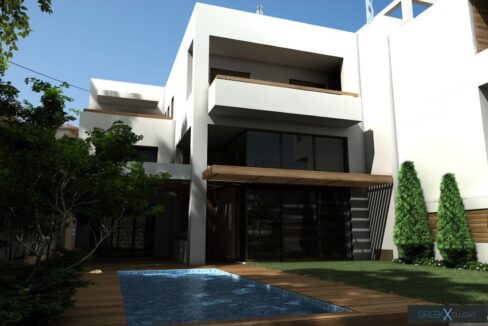 Modern maisonette with pool and garden, Alimos, South Athens 3