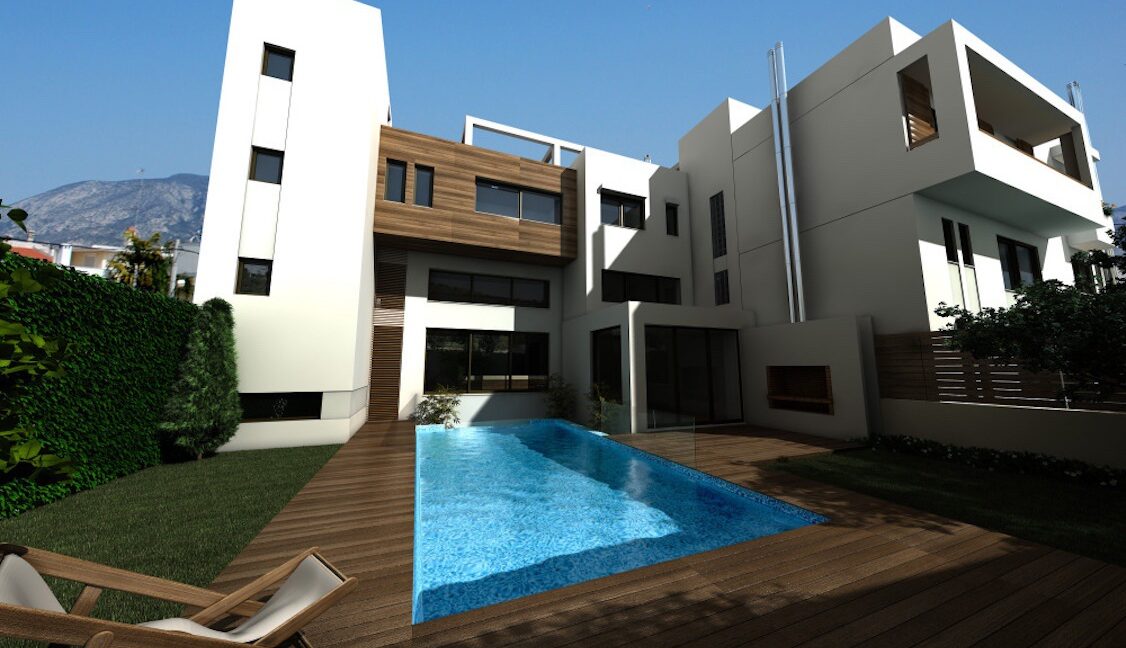 Modern maisonette with pool and garden, Alimos, South Athens 4