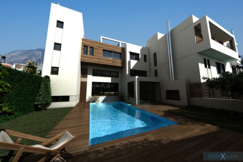 Modern maisonette with pool and garden, Alimos, South Athens 4