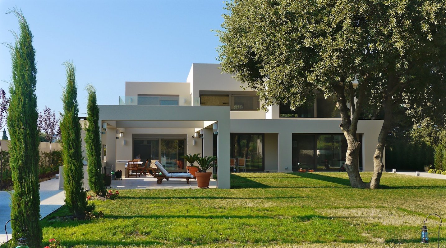 New Minimal Mansion in Rhodes Greece, Luxury Property Rhodes