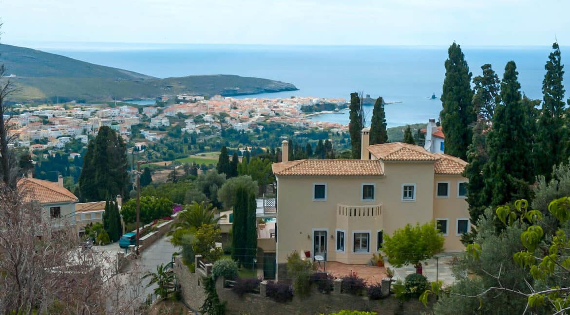 Sea View Villa in Andros Island in Cyclades Greece, Greek Island Properties 30