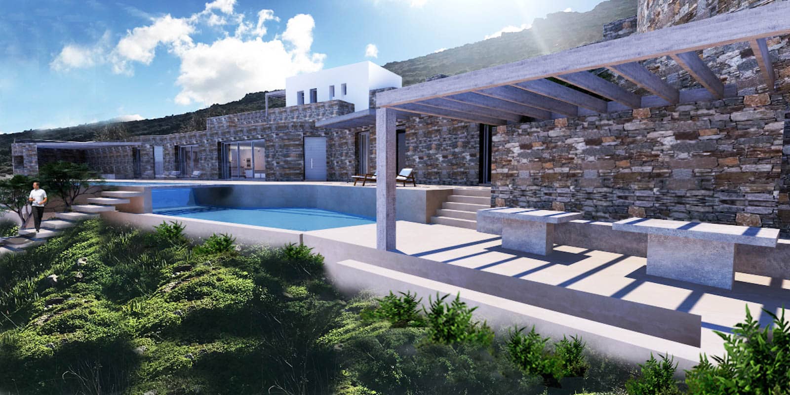 Excellent Villa for Sale in Paros Greece, Cave Style Villa in Parikia