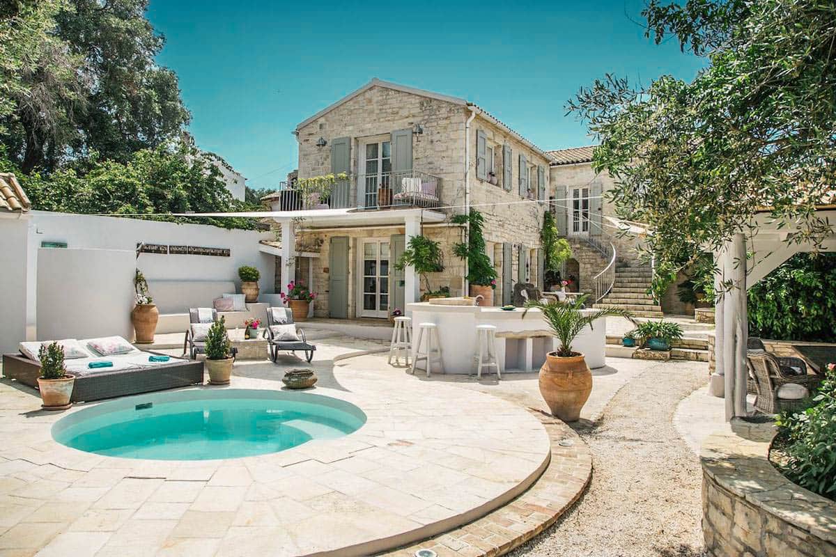 Beautiful Traditional Stone House at Paxos Island Near Corfu