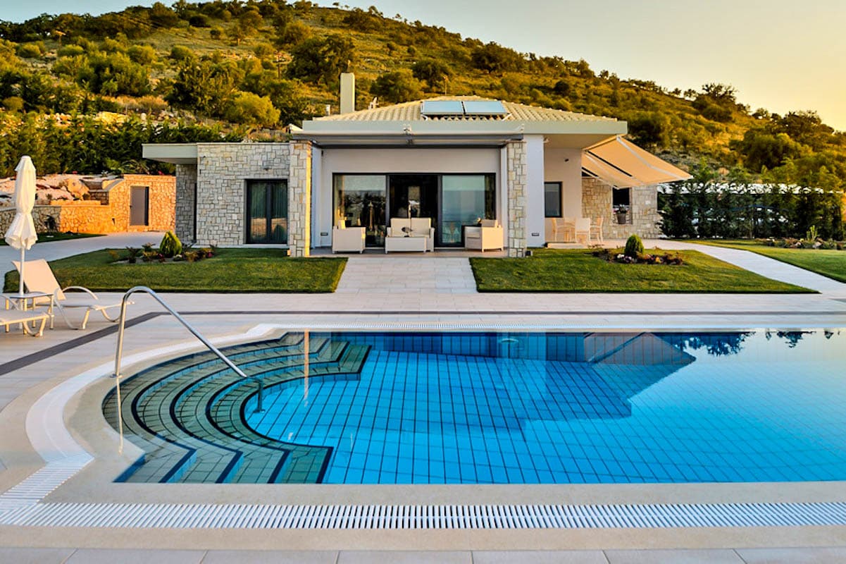 Luxury Villas at Syvota Ionio Greece with Helipad, next to Corfu, For Sale
