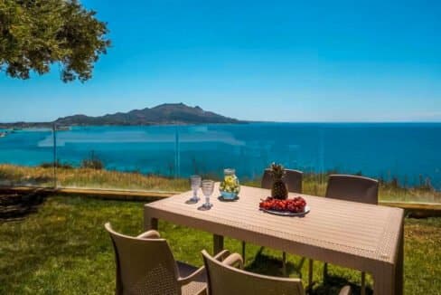 Small Seafront Villa Zakynhtos Greece. Beachfront Property Greek Island