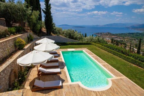 Panoramic View Villa in Peloponnese, Luxury Property in Peloponnese