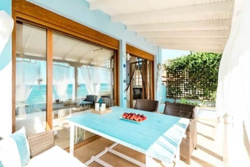 Beachfront House Kassandra Halkidiki Greece for sale. Seafront Houses in Halkidiki for sale 1