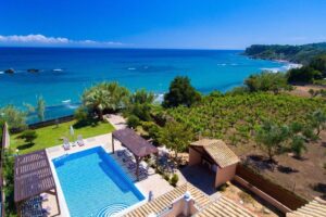 Beachfront Villa for Sale Corfu Greece, Corfu Seafront Properties for sale