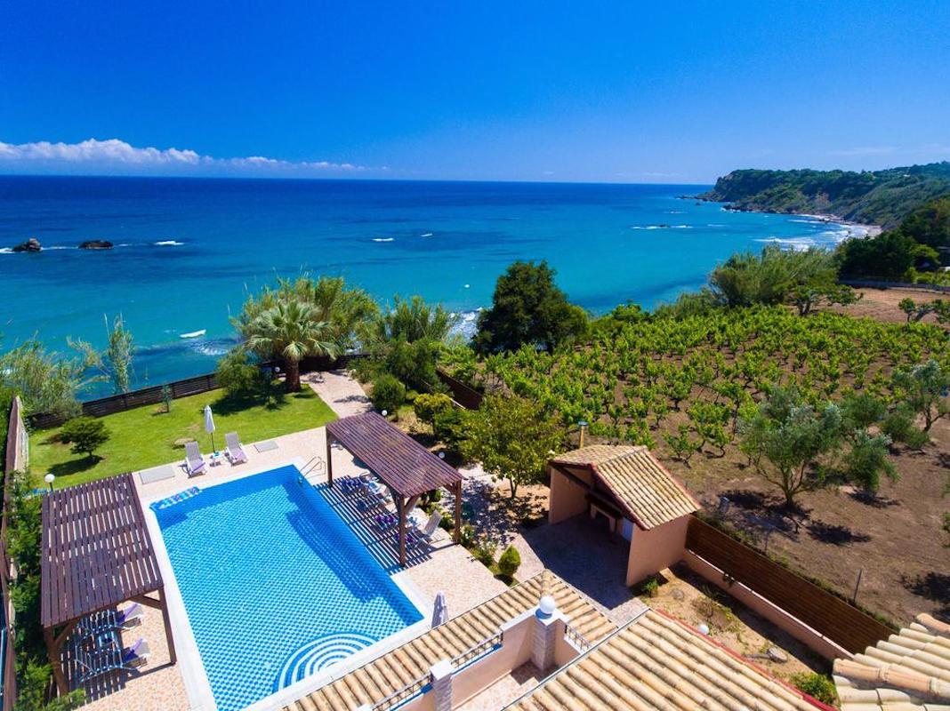 Beachfront Villa for Sale Corfu Greece, Corfu Seafront Properties for sale