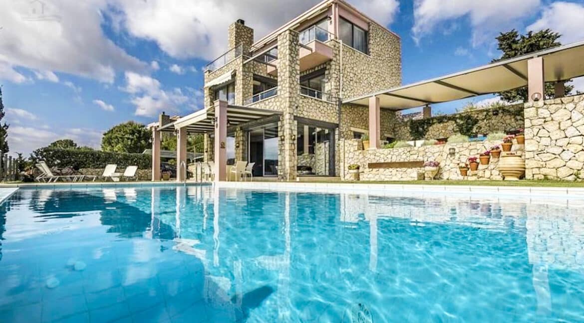 Luxury Villas in Lefkada Greece for sale, Hill Top Villa in Lefkada for Sale 30