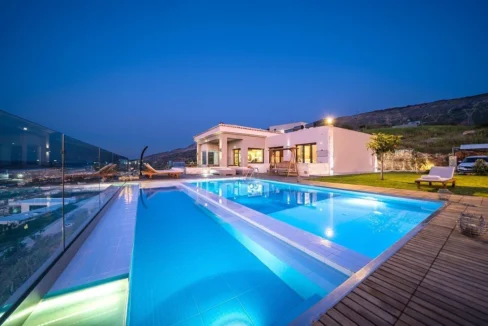 Luxury Villa with a helipad at Chania Crete