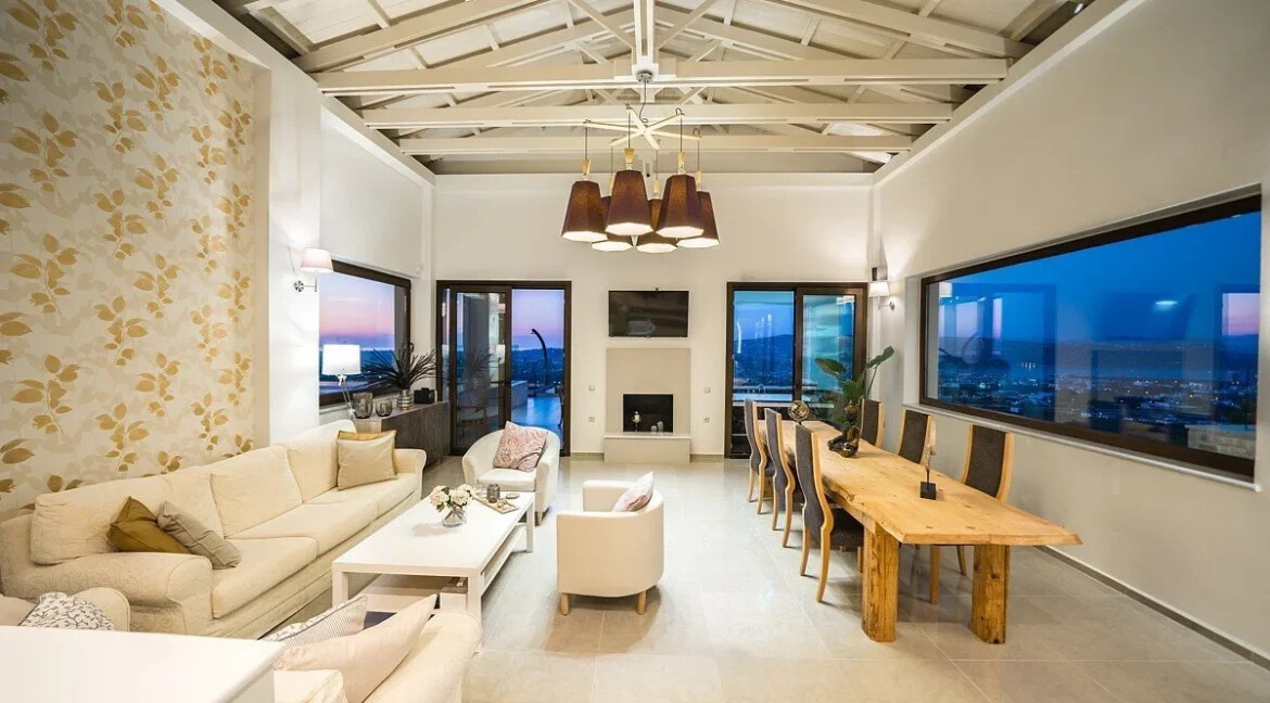 Luxury Villa with a helipad at Chania Crete 14