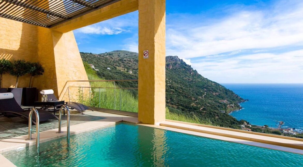 Luxury villas at Chania Crete Greece, Crete Greece Properties for Sale. Buy Seaview Villa Crete Island 36