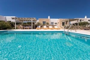 Sea view Villa Paros Island, Golden Beach Paros Property for sale. Paros Homes for Sale