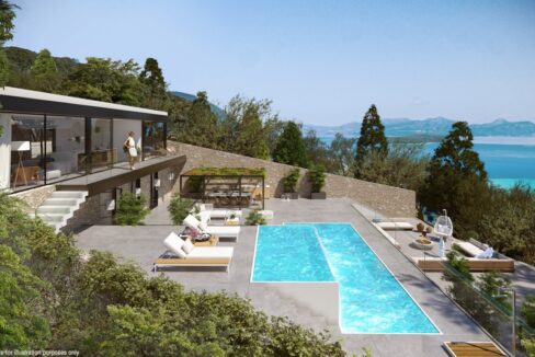 Seafront Villa Lefkada, the last one available. Luxury Villa under construction7