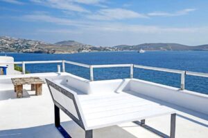 Studio With Roof Terrace In The Heart of Parikia Paros, Apartment with Sea view Paros Greece for Sale