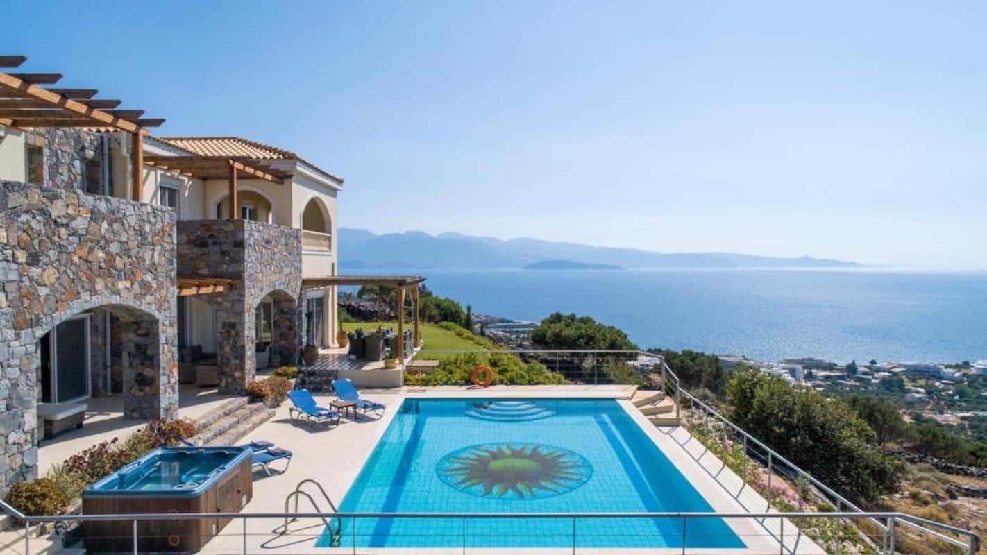 Property Elounda Crete with amphitheatrical sea view