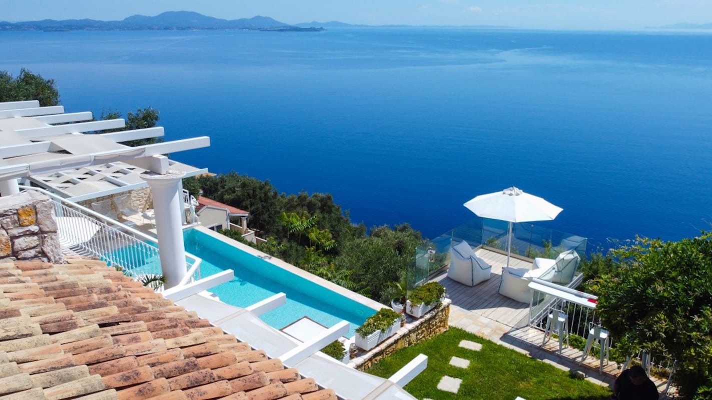 Villa at Agni beach Corfu with Stunning Views