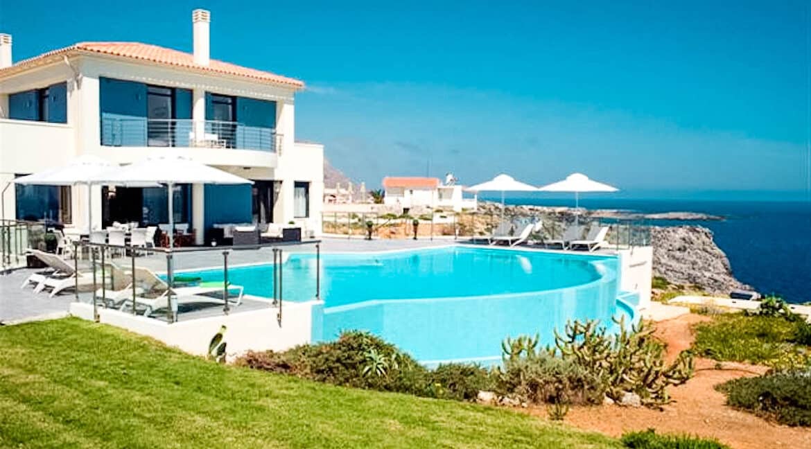 Seafront Villas in Crete near Chania Crete for sale, Waterfront Property Crete Greece, Seafront Houses Crete Greece 2
