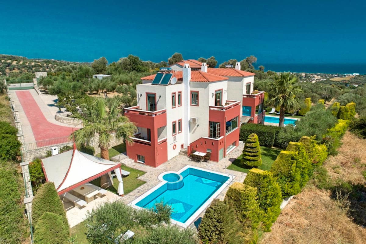 A big property of 2 Villas in Rethymno Crete