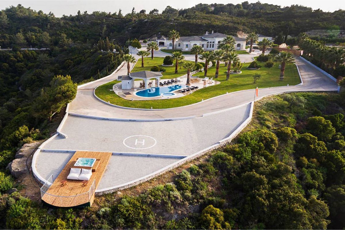 Amazing Top Hill Super Luxury Villa in Rhodes Greece