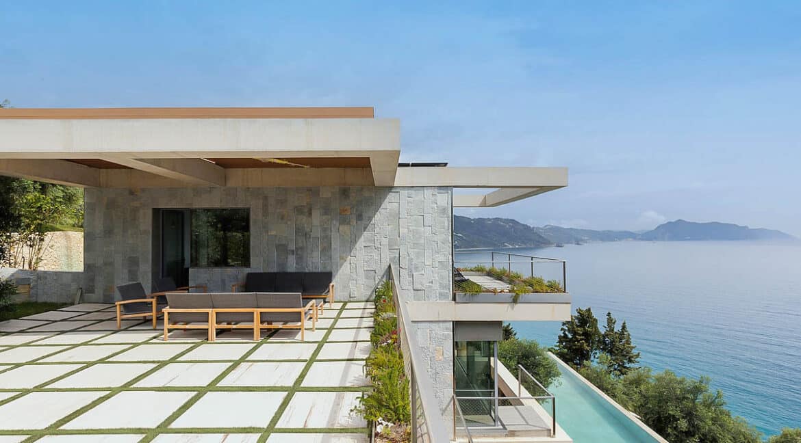 Cliff Villa with amazing views in Corfu Greece for sale, Corfu Luxury Homes, Corfu Island Properties 5