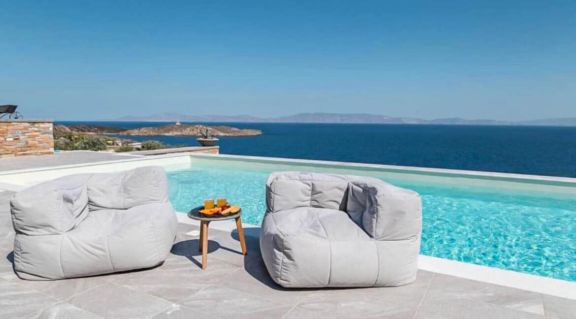 Villa in Syros Greece with panoramic views for sale. Property in Greek Island