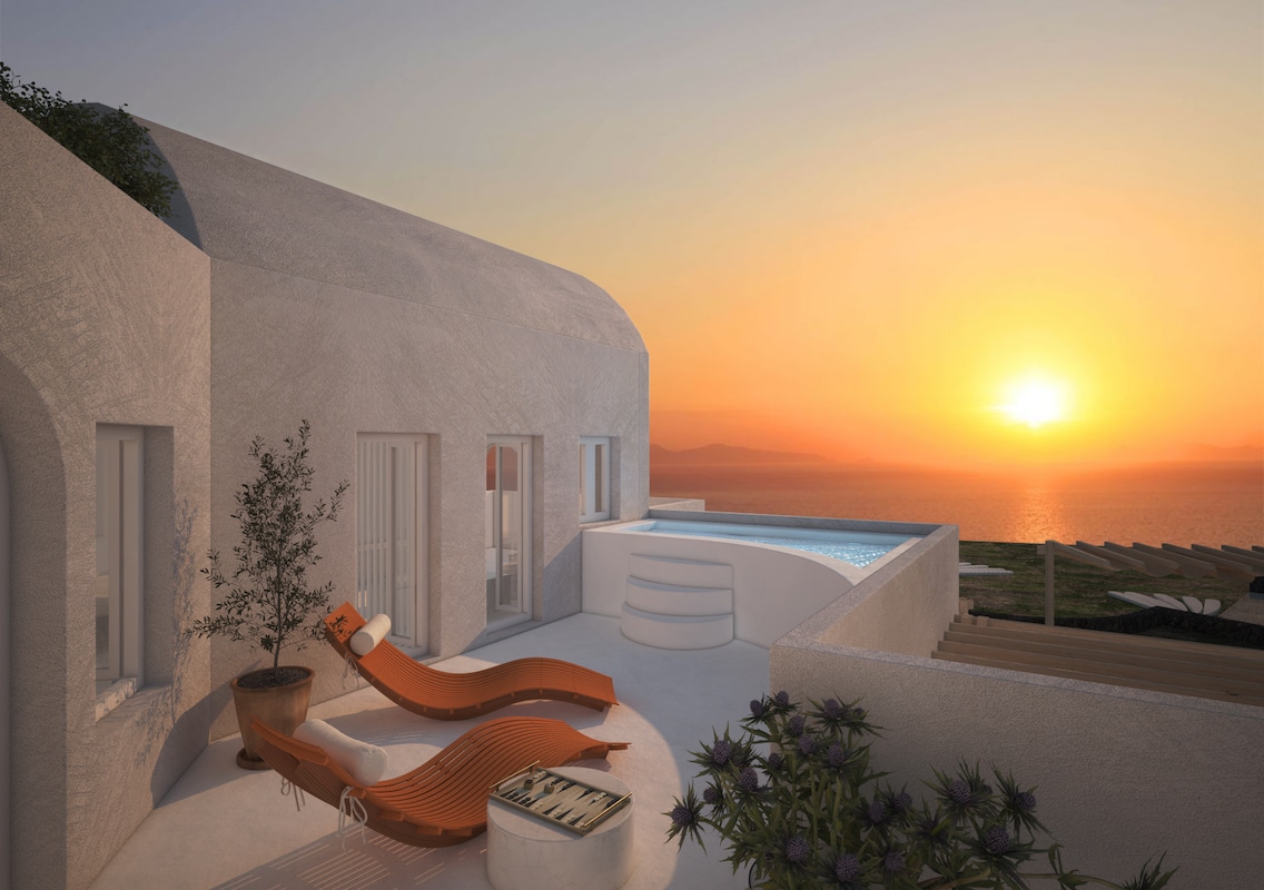 Hotel, Buildings, Villas for sale Santorini Caldera Akrotiri