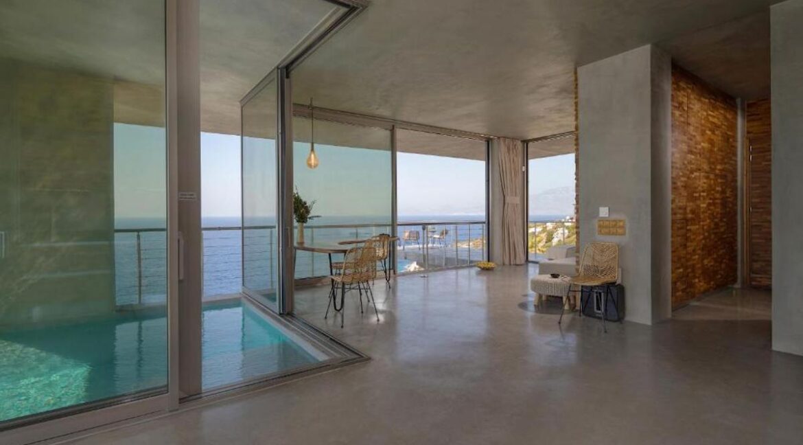 Modern design villa of 1 bedroom with amazing view in Zakynthos, Luxury Minimal Property Zakynthos, Minimal villa for sale 13