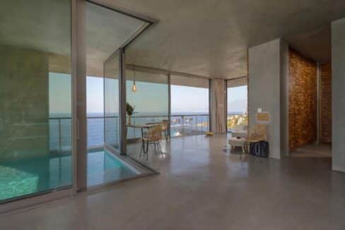 Modern design villa of 1 bedroom with amazing view in Zakynthos, Luxury Minimal Property Zakynthos, Minimal villa for sale 13