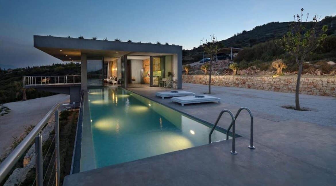 Modern design villa of 1 bedroom with amazing view in Zakynthos, Luxury Minimal Property Zakynthos, Minimal villa for sale 27