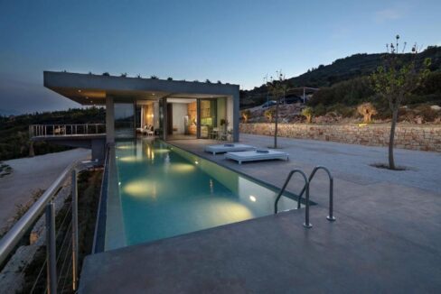 Modern design villa of 1 bedroom with amazing view in Zakynthos, Luxury Minimal Property Zakynthos, Minimal villa for sale 27