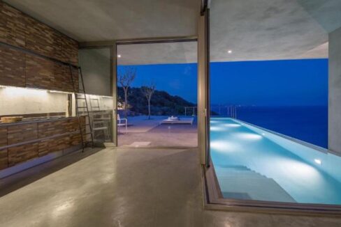 Modern design villa of 1 bedroom with amazing view in Zakynthos, Luxury Minimal Property Zakynthos, Minimal villa for sale 29