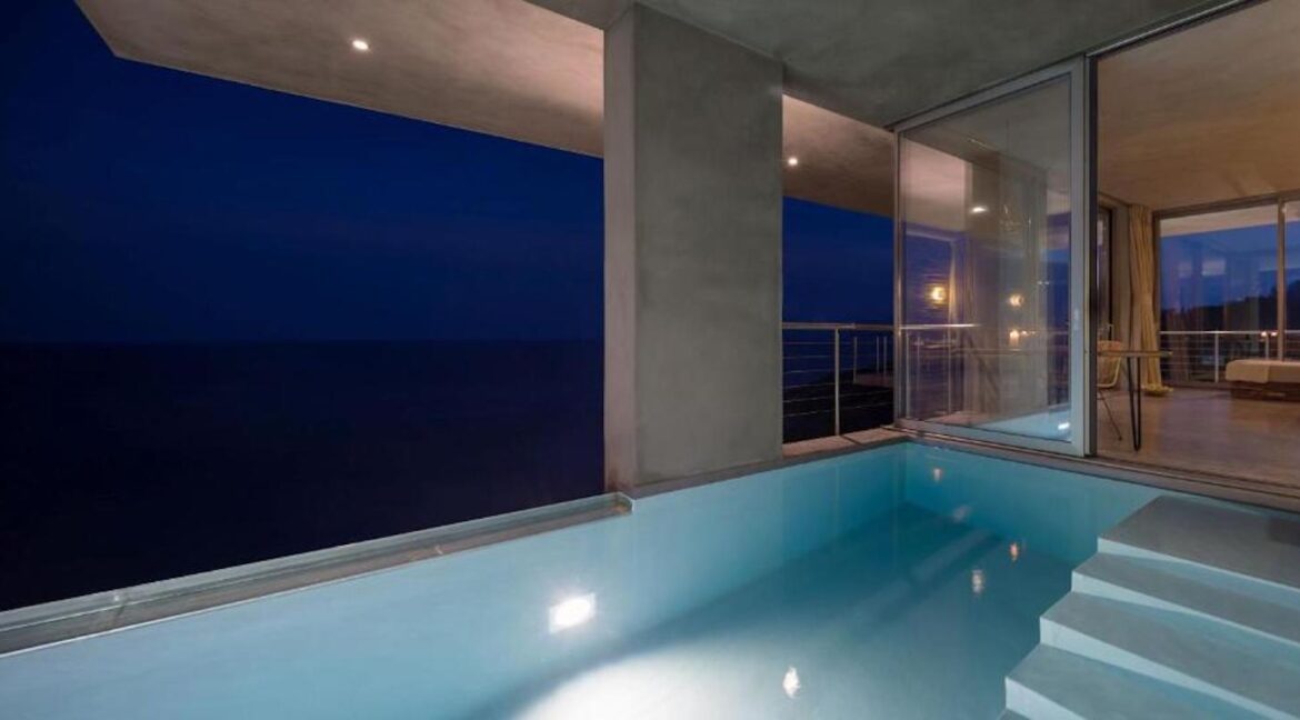 Modern design villa of 1 bedroom with amazing view in Zakynthos, Luxury Minimal Property Zakynthos, Minimal villa for sale 31