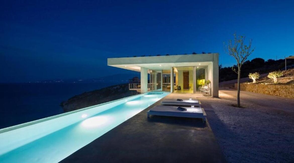 Modern design villa of 1 bedroom with amazing view in Zakynthos, Luxury Minimal Property Zakynthos, Minimal villa for sale 32