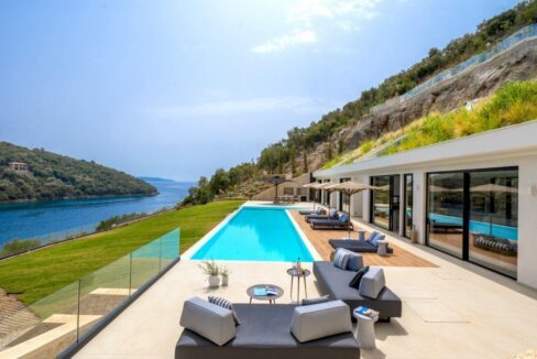 Seafront brand new villas in Lefkada Island Greece with stunning sea views. Luxury Seafront Villas Greece for Sale 5