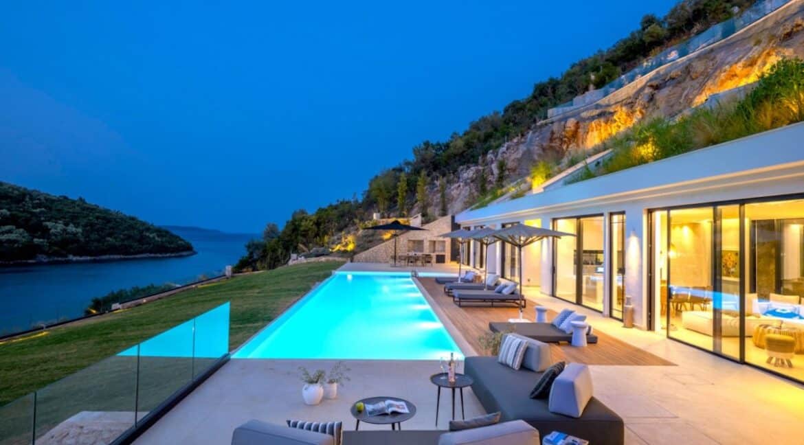 Seafront brand new villas in Lefkada Island Greece with stunning sea views. Luxury Seafront Villas Greece for Sale 6