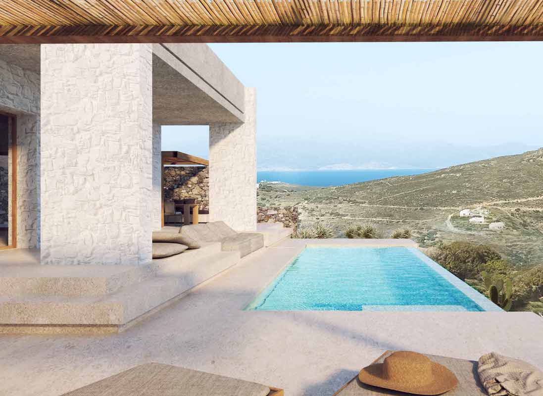 New constructed Villa on Andros Island Cyclades