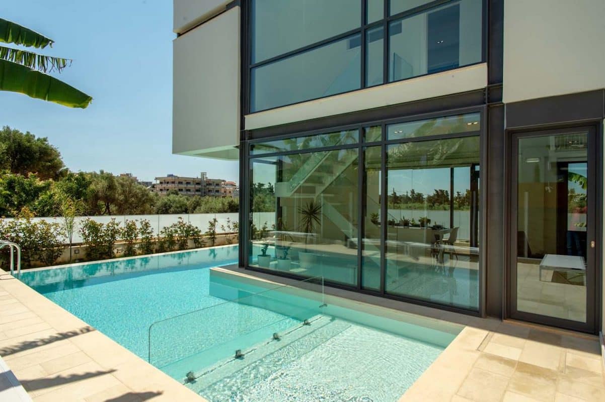 Modern Glass Villa for Sale at Chania Crete