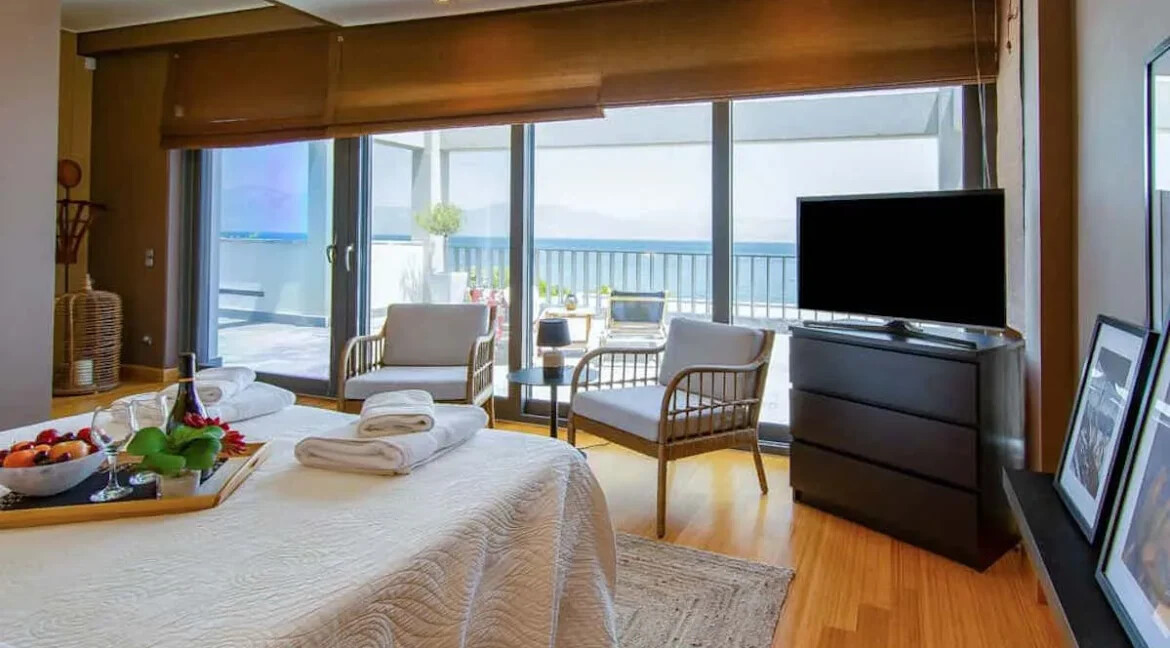 Seafront Villa near Athens with private beach, Chalkida Greece 12