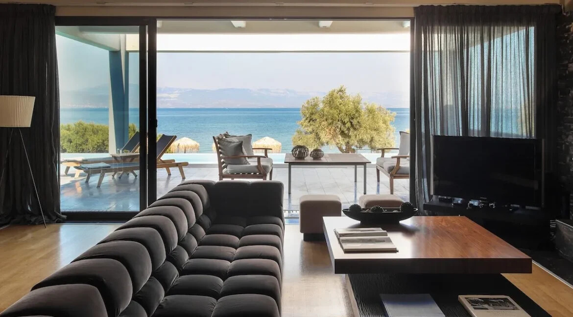 Seafront Villa near Athens with private beach, Chalkida Greece 29