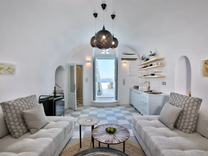Super Lux Villa in Oia at Caldera of Santorini
