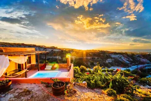 Villa at Foinikia of Oia in Santorini for sale