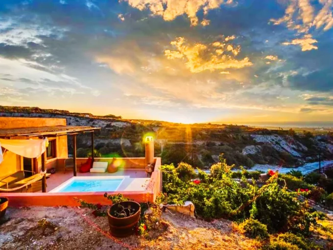 Villa at Foinikia of Oia in Santorini for sale