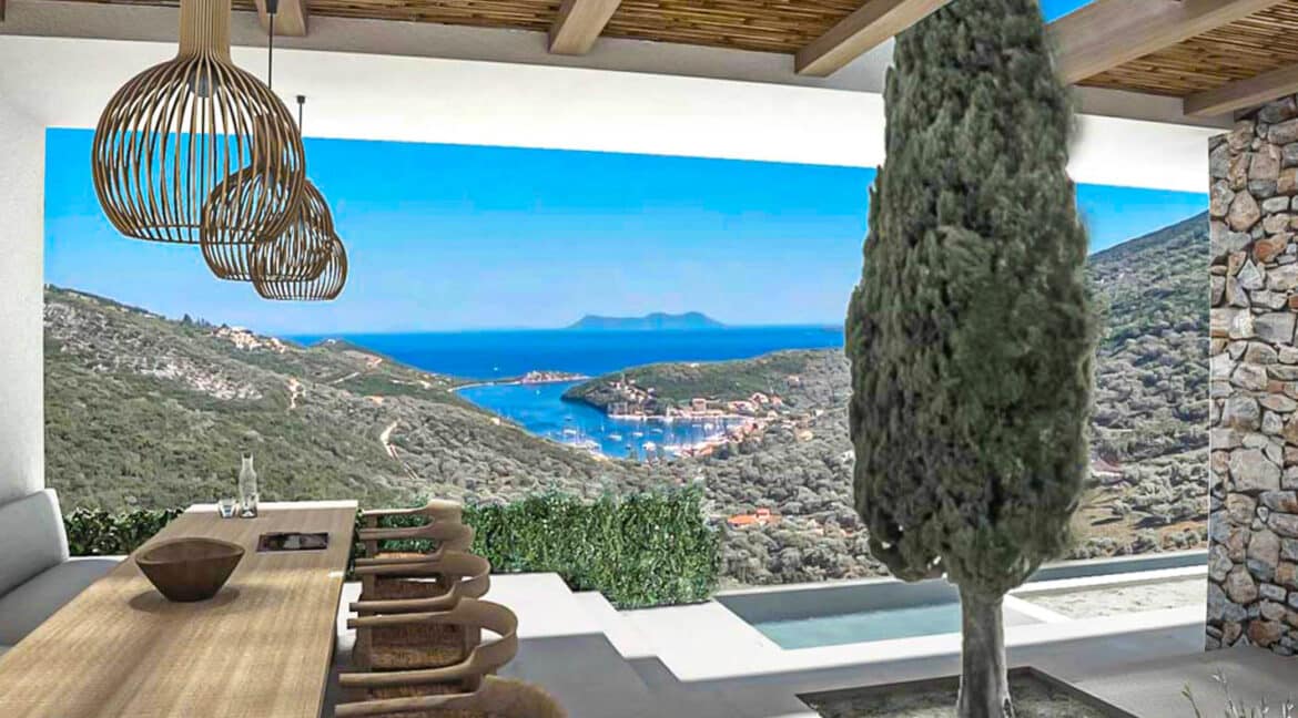 New Constructed Sea View villa with swimming pool for sale in Lefkada