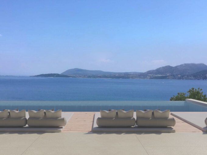 New Constructed seafront Villa in Lefkada, Buy Seafront Property Lefkada Island