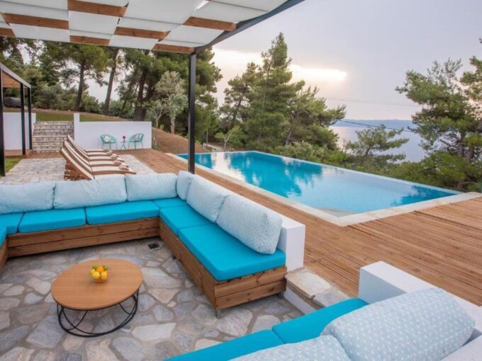 Sea View Villa with Pool Sporades Skiathos, Property for Sale Skiathos island Greece