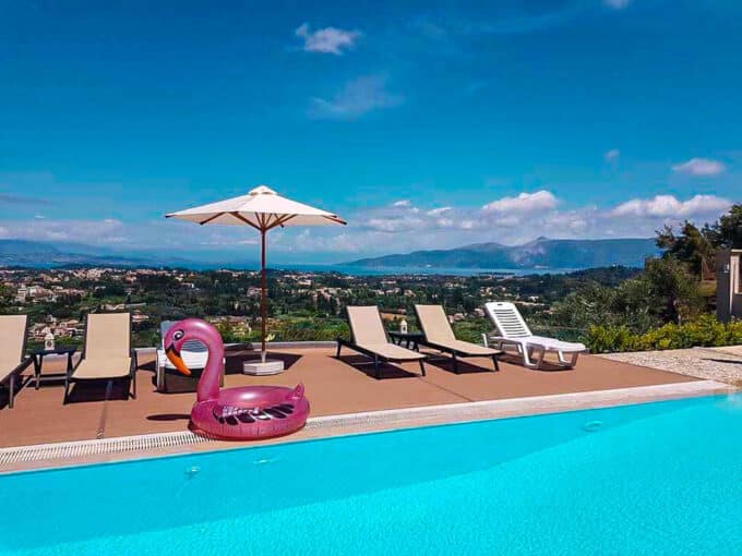 villas in Corfu Greec, Sea View Villa for Sale in Corfu Island Greece for sale