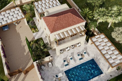New Villa under Construction Chania Villa. Top villas in Crete Island1